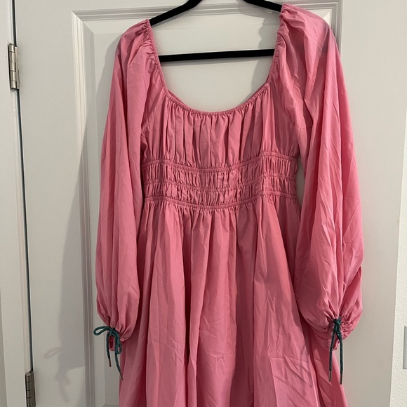 STAUD Pink Long Sleeve Dress - Picture 5 of 6